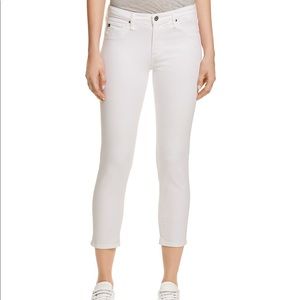 AG jeans The Stilt cropped white